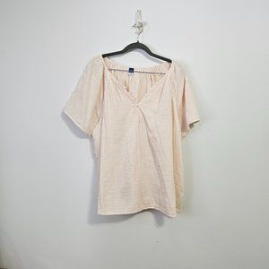 100% Cotton Made in India Old Navy top kin size XL, with embroidered detail